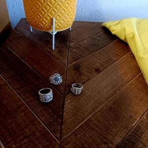 Set Of Statement Cocktail Rings